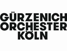 Logo des Gürzenich-Orchesters Köln in schwarzer Schrift auf weißem Hintergrund.