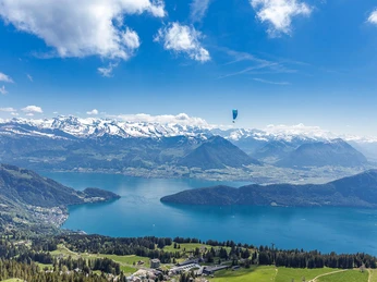 Gleitschirmfliegen über dem Vierwaldstättersee