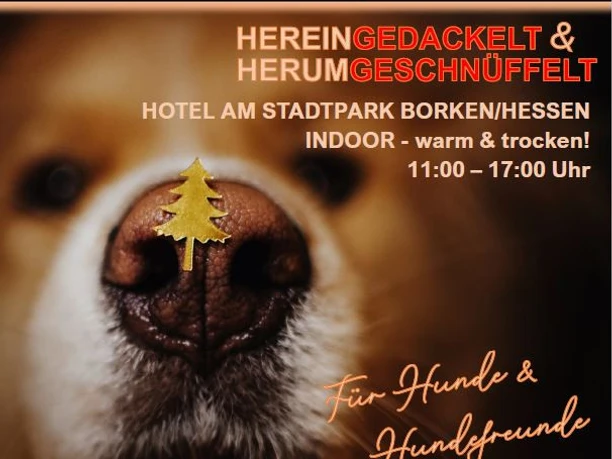 Plakat Hundeweihnachtsmarkt Borken Plakat Hundeweihnachtsmarkt Borken