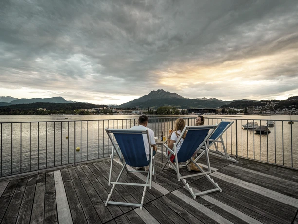 Sundowner im Seebad Luzern