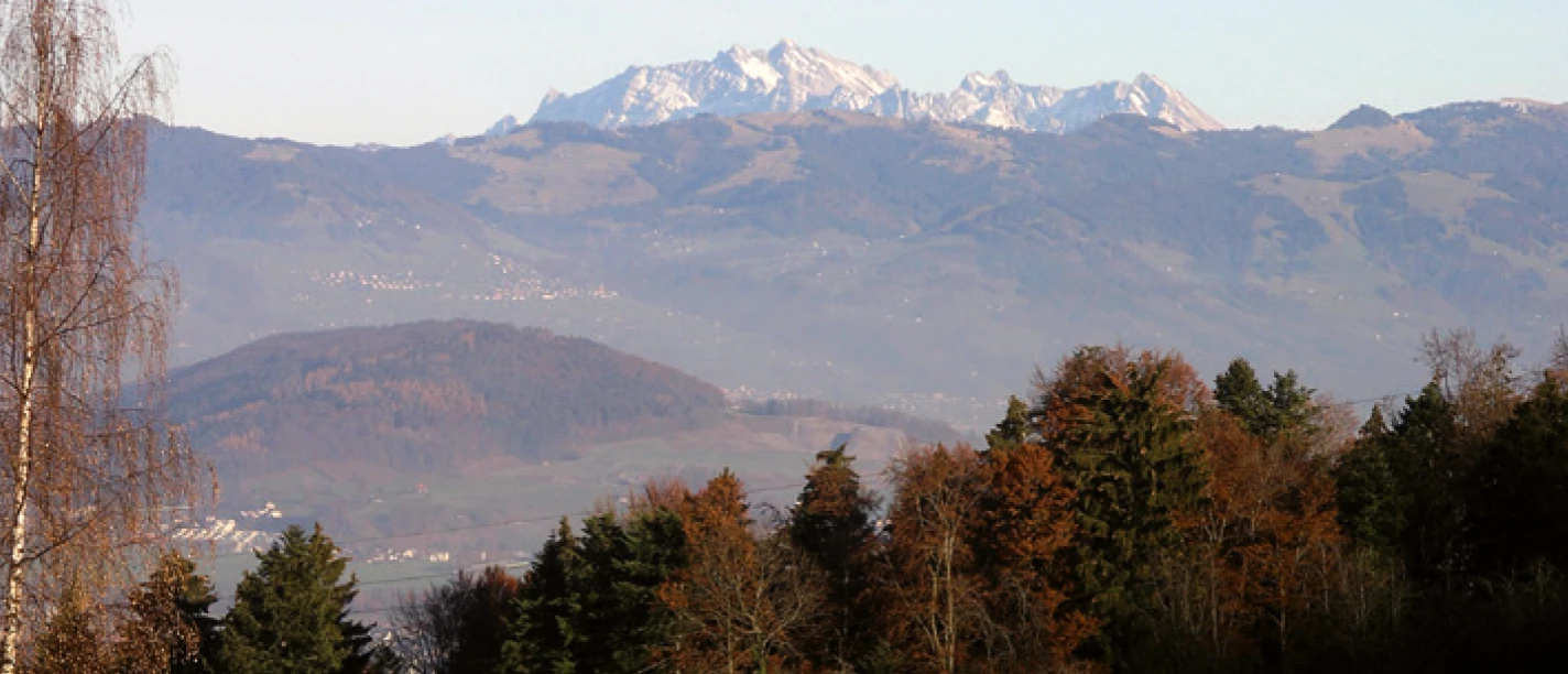 Fantastsische Aussicht bis zum Säntis.