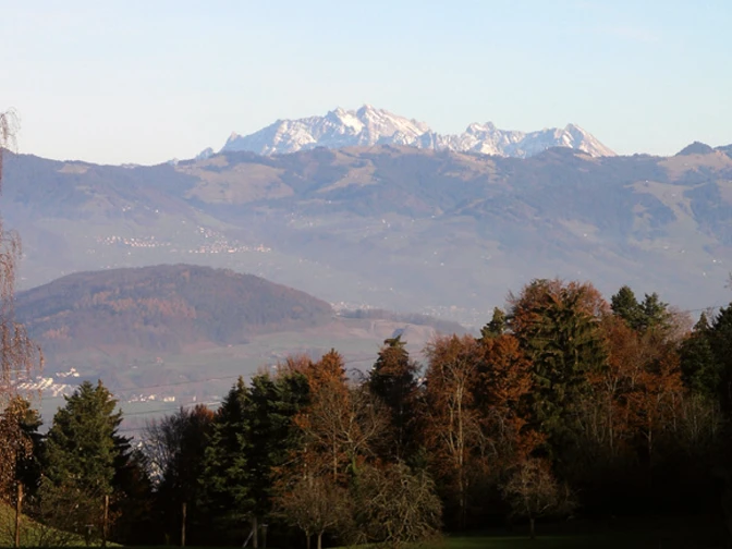 Fantastsische Aussicht bis zum Säntis.
