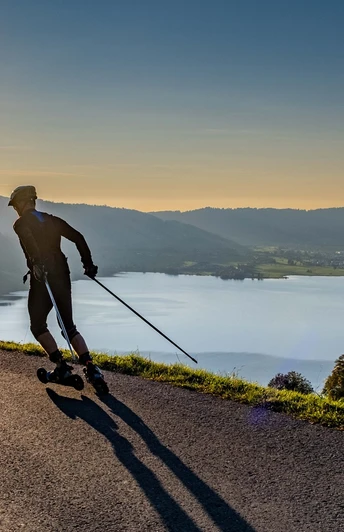 Nordic Skater oberhalb des Ägerisees