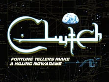 Ein futuristisches Logo mit stilisiertem Mond und der Aufschrift: Fortune tellers make a killing nowadays.