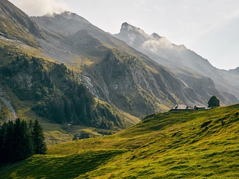 Blattenegg und im Hintergrund die steilen Flanken des Brienzer Rothorns