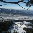 Herrliches Winterpanorma von der First auf den Napf und das Jura