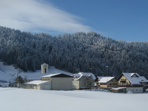 Kurz vor dem Dorf Wiggen