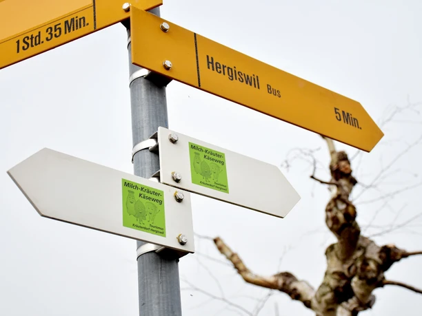 Der Milch-Kräuter-Käseweg ist gut ausgeschildert