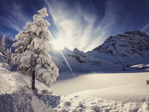 Trübsee - verschneite Winterlandschaft