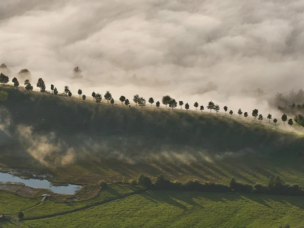 Blick hinunter auf die Seebodenalp