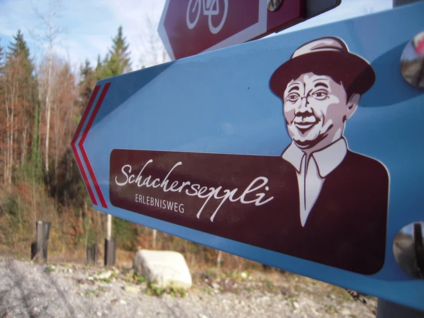 Schacherseppli Themenweg Wegweiser
