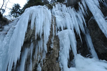 Eiszapfen in der Melchaaschlucht