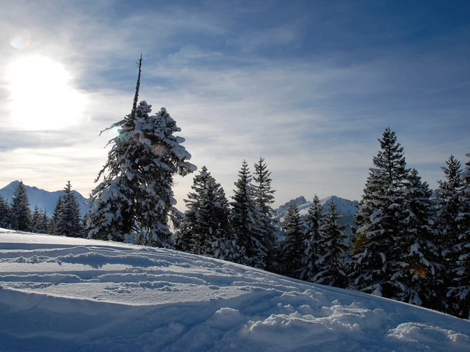 Winterlandschaft Mörlialp