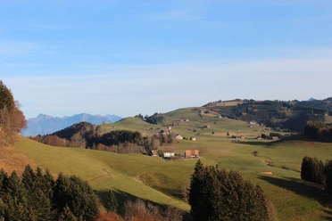 Blick zurück zum Ausgangspunkt Etzelpass