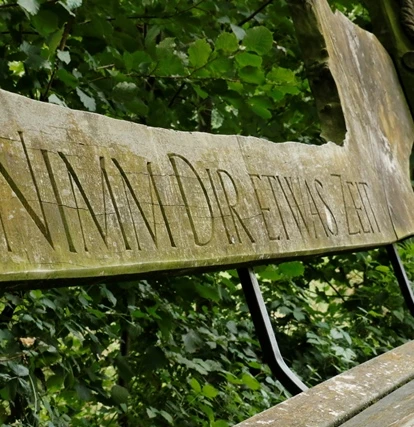 Ruhebank am Motiviationspfad