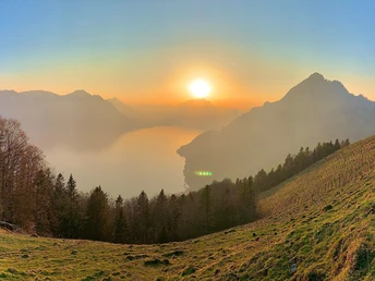 Ochsenalp Richtung Sonnenuntergang...