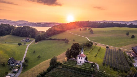 Weggis, Hertenstein mit der Kapelle Eggisbühl