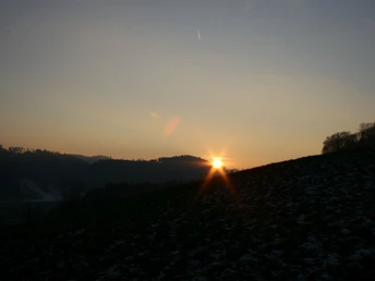 Die Sonne verabschiedet sich