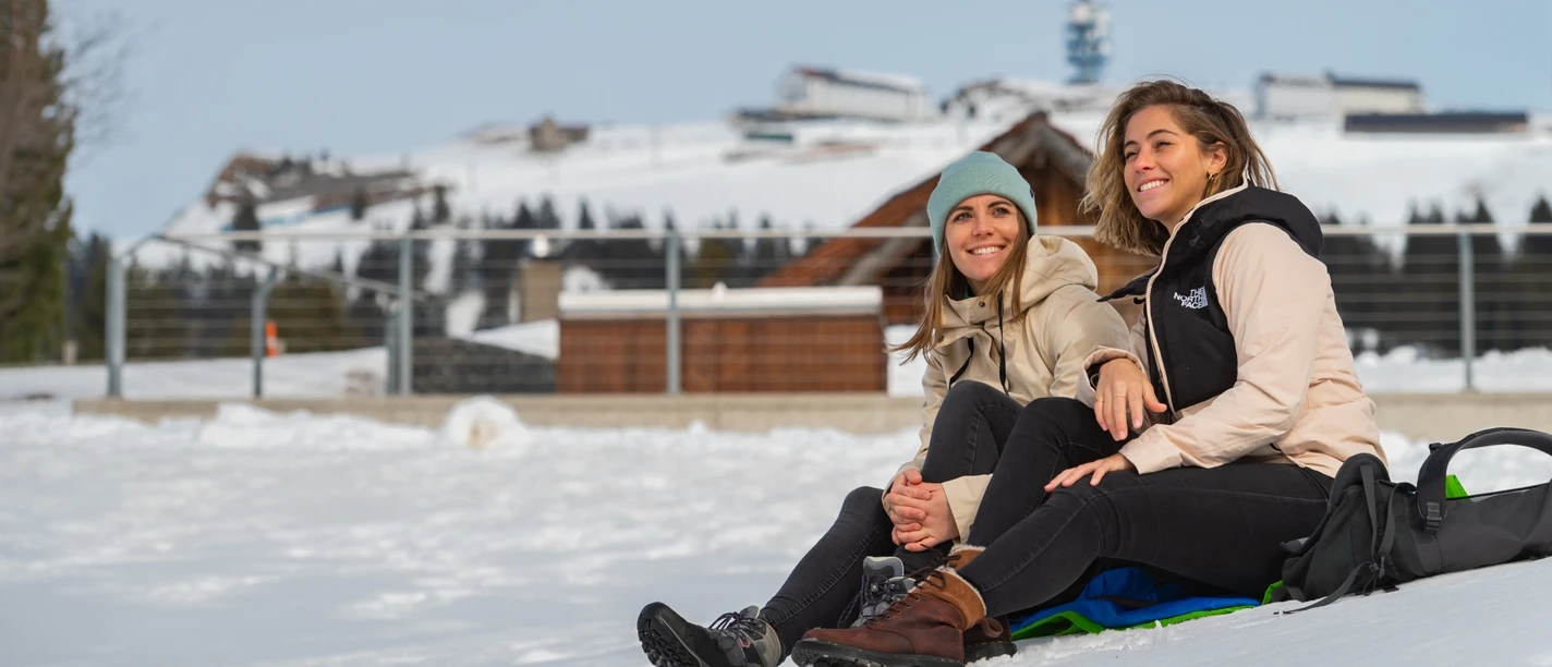 Winterwandern auf der Königin der Berge