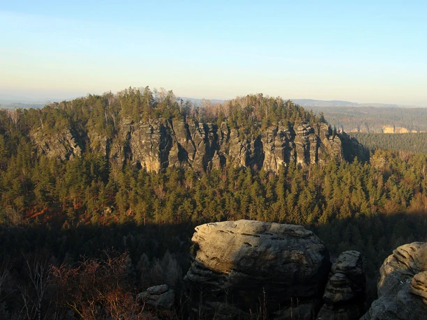 Blick vom kleinen auf den großen Bärenstein