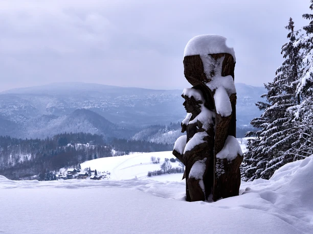Ausblick an der Wachbergbaude