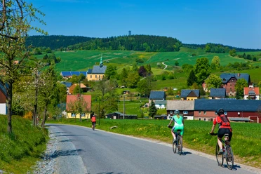 Radfahrer Buchenstraße Hinterhermsdorf