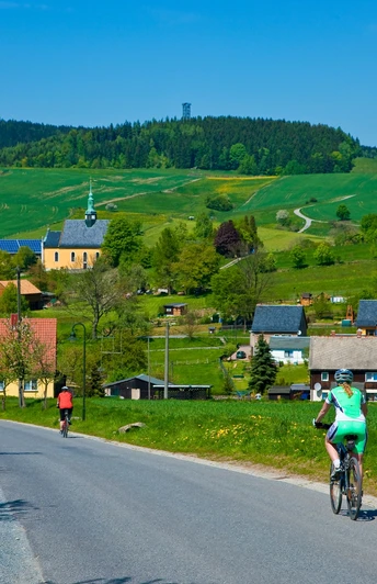 Radfahrer Buchenstraße Hinterhermsdorf