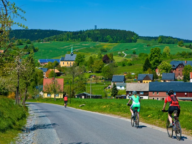 Radfahrer Buchenstraße Hinterhermsdorf