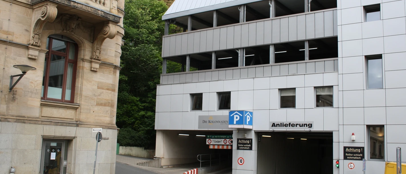 Außenansicht Parkhaus Kollonaden
