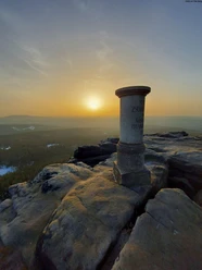 Abendstimmung auf dem Großen Zschirnstein