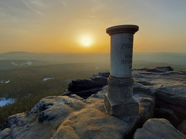 Abendstimmung auf dem Großen Zschirnstein