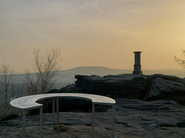 Triangulationssäule auf dem Großen Zschirnstein