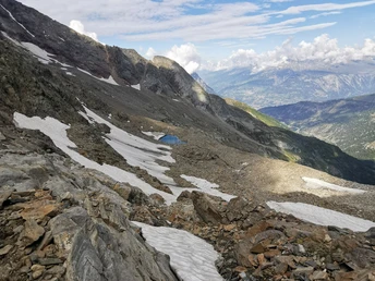 Blick Richtung Scheene Biel ins Wallis