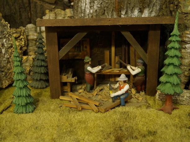 Weihnachtsberg im Schnitz-Museum Thum OT Jahnsbach