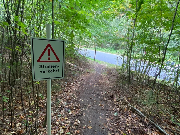Straßenquerung Schandauer Straße Richtung Gohrisch