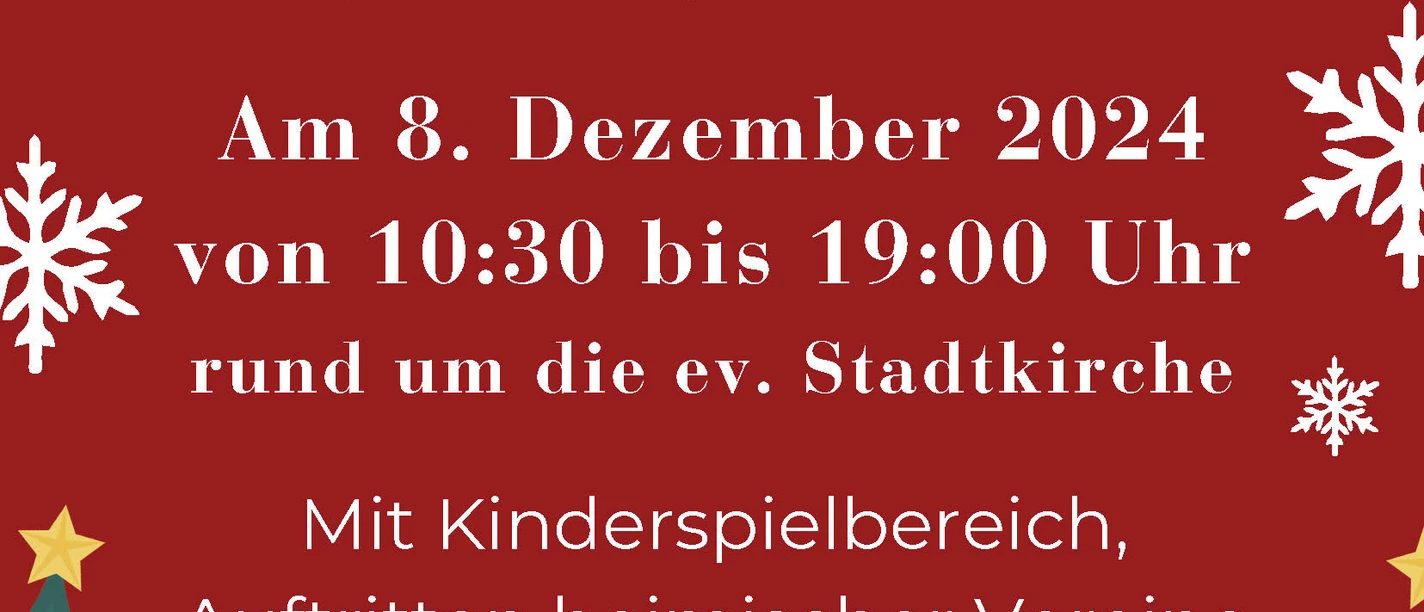 2024 12 08 Plakat Weihnachtsmarkt Gemuenden