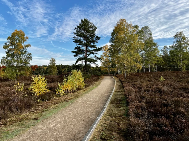 Wandern im Herbst Hiking trail in fall