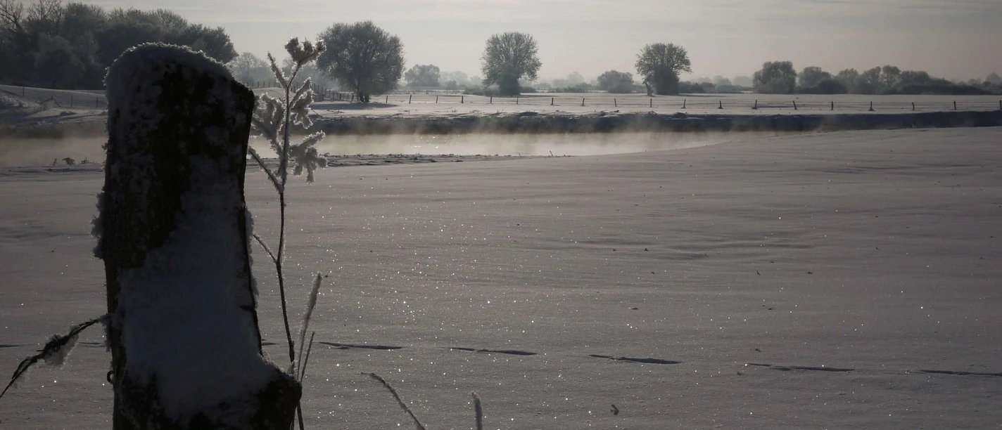 Bordenau Leine im Winter Bordenau Leine im Winter