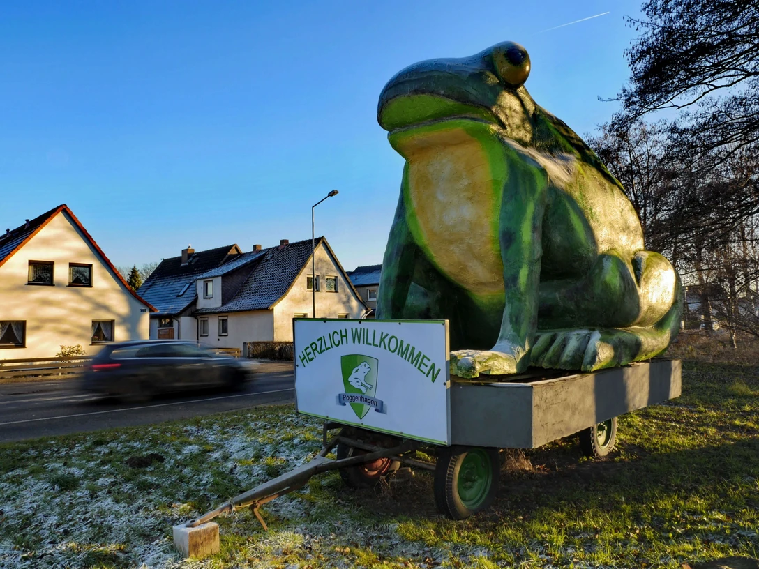 Froschskulptur Poggenhagen Froschskulptur Poggenhagen