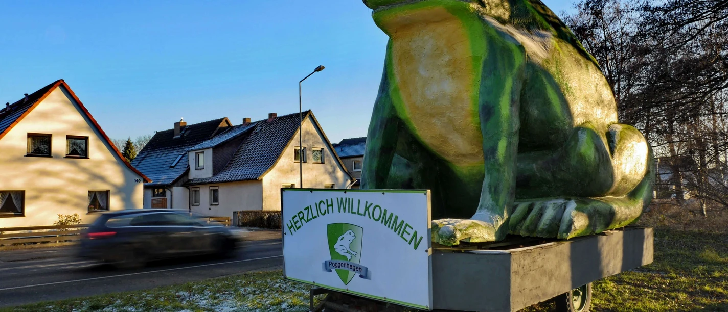 Froschskulptur Poggenhagen Froschskulptur Poggenhagen
