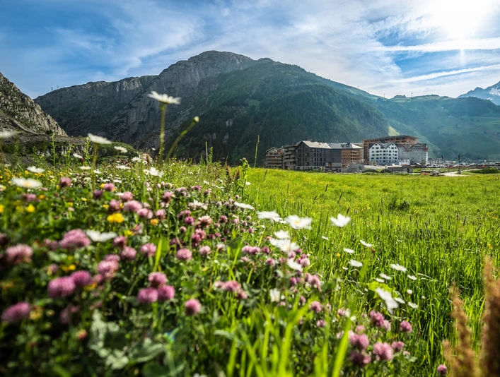Andermatt Reuss im Sommer