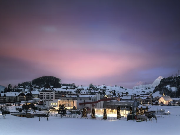 Aussenansicht Winter Swiss Holiday Park