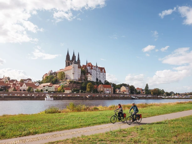 Elberadweg in Meißen