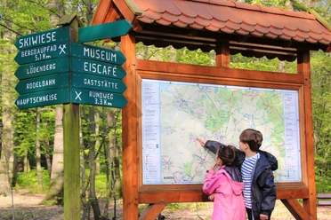 Informationstafel zu den Hohburger Bergen