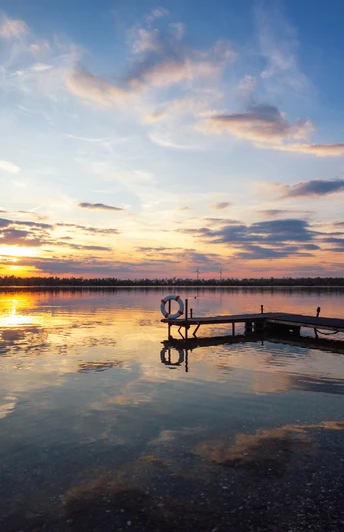 Sonnenuntergang am Kulkwitzer See