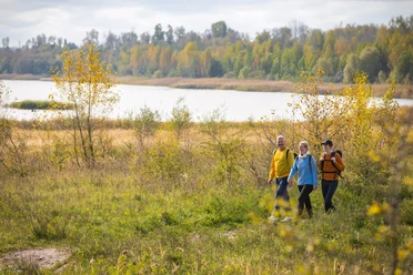 Wandern am Schladitzer See