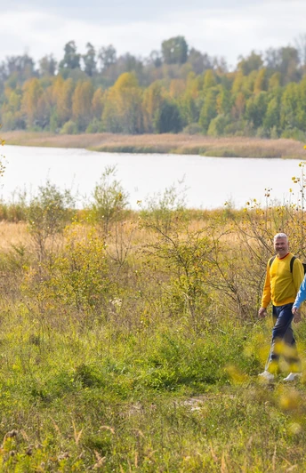 Wandern am Schladitzer See