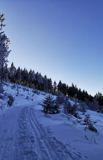 Langer Weg Richtung Tellkoppe Winter