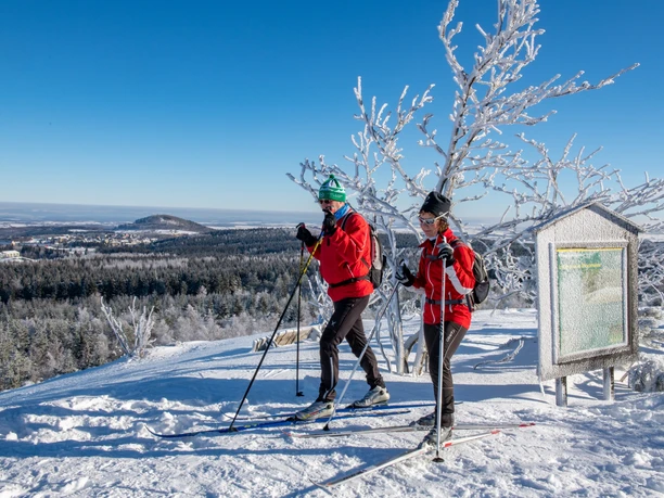 Langläufer auf dem Kahleberg