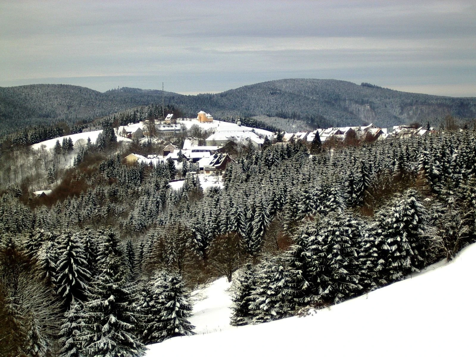 Blick auf Sankt Andreasberg im Winter Blick auf Sankt Andreasberg im Winter